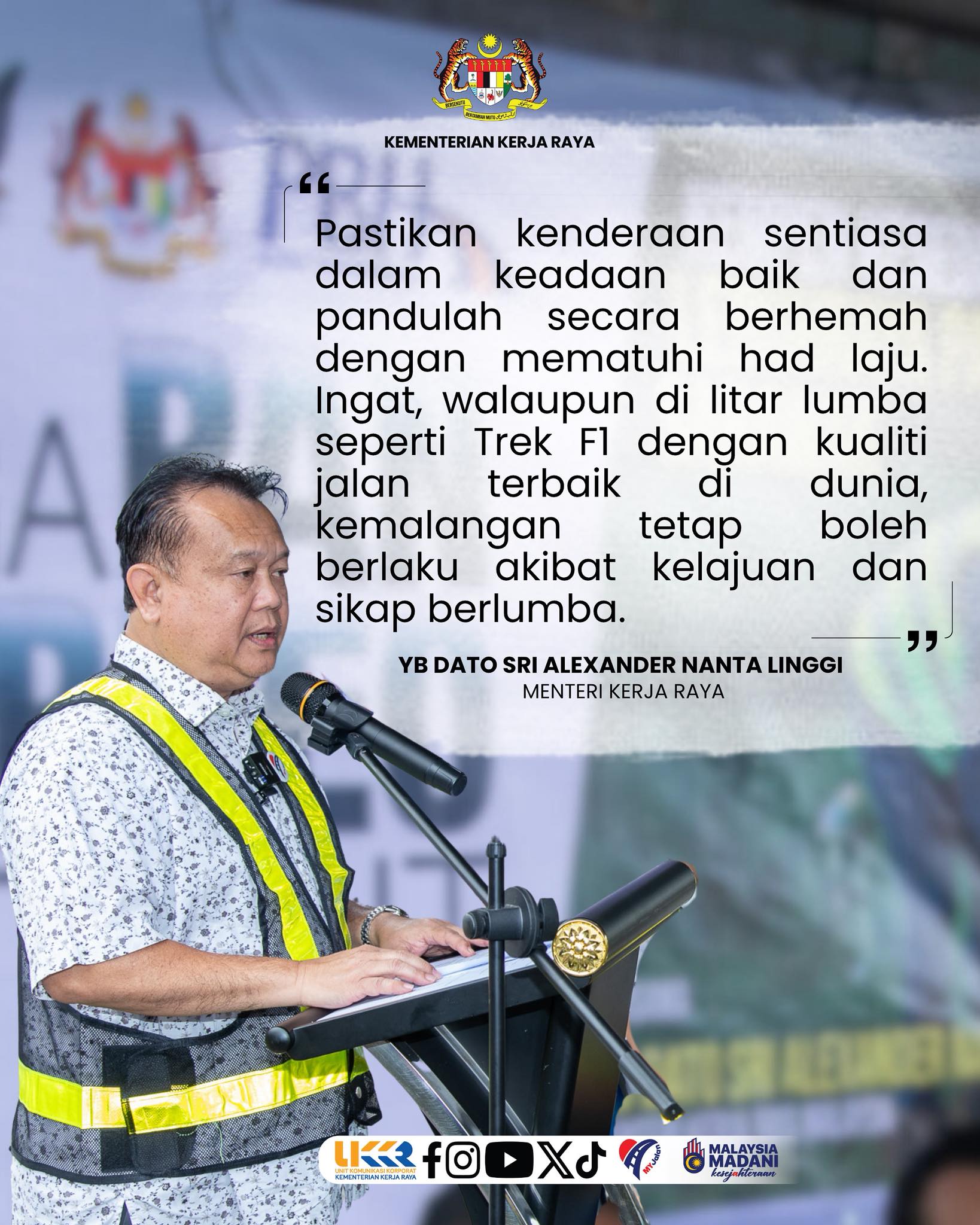 JALAN RAYA BUKAN LITAR PERLUMBAAN.